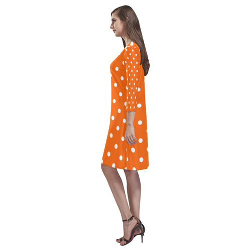 polkadots20160617 Rhea Loose Round Neck Dress(Model D22)