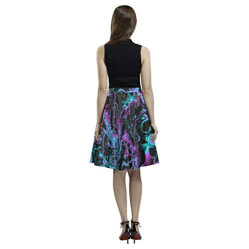 power fractal B by JamColors Melete Pleated Midi Skirt (Model D15)