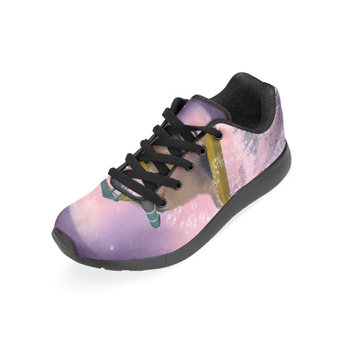 Funny surfing kitten Women’s Running Shoes (Model 020)