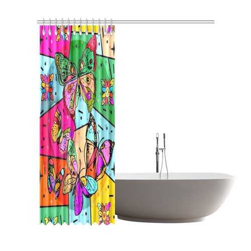 Butterfly by Nico Bielow Shower Curtain 72"x84"