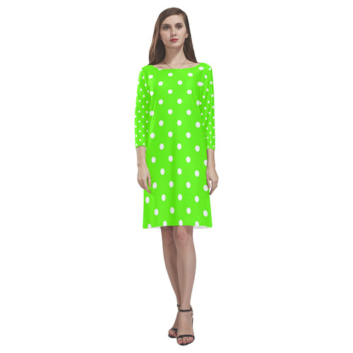 polkadots20160619 Rhea Loose Round Neck Dress(Model D22)