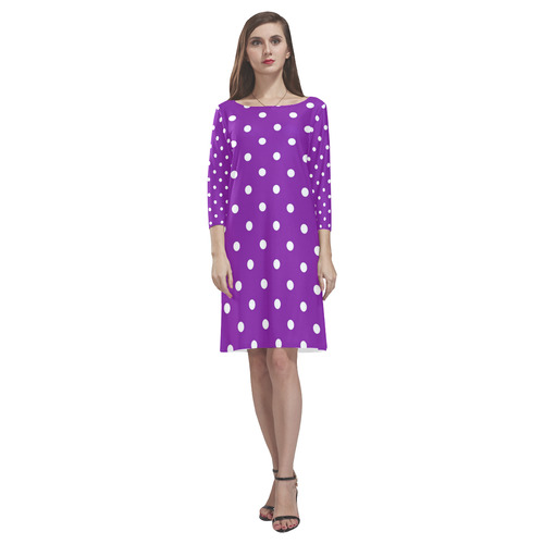 polkadots20160612 Rhea Loose Round Neck Dress(Model D22)