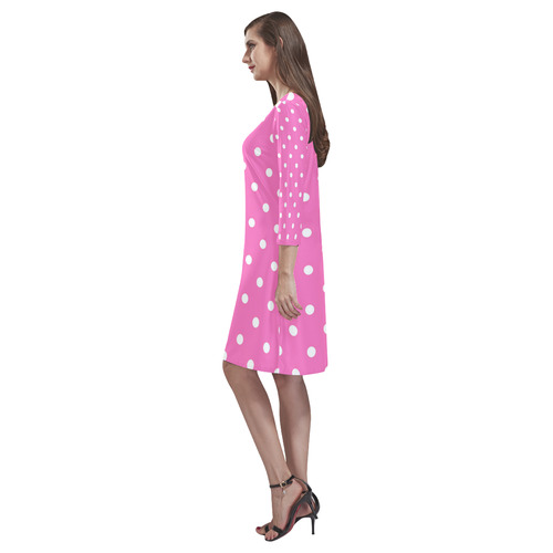 polkadots20160625 Rhea Loose Round Neck Dress(Model D22)