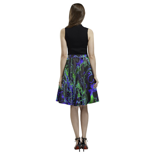 power fractal C by JamColors Melete Pleated Midi Skirt (Model D15)