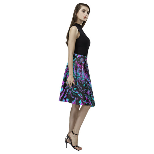 power fractal B by JamColors Melete Pleated Midi Skirt (Model D15)
