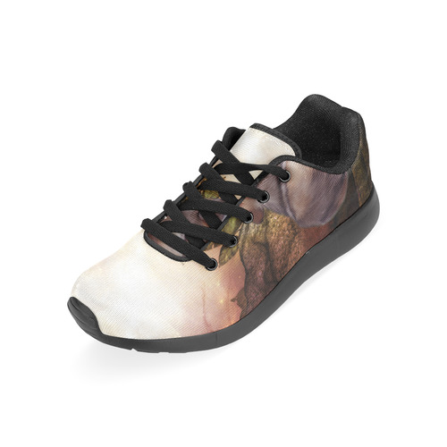 Beautiful wolf in the night Women’s Running Shoes (Model 020)