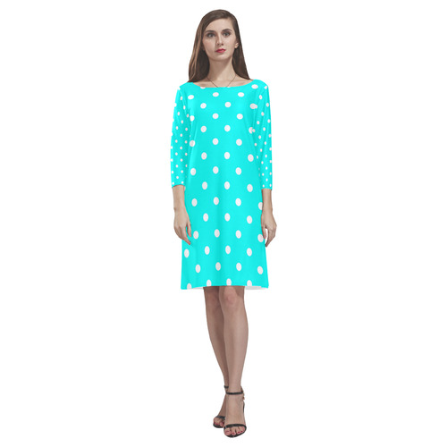 polkadots20160621 Rhea Loose Round Neck Dress(Model D22)