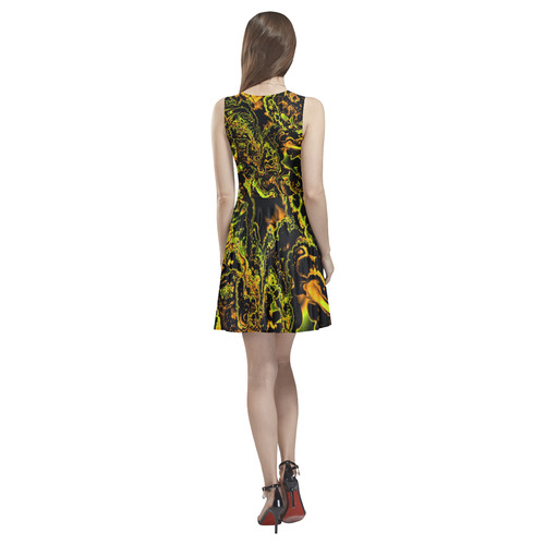 power fractal F by JamColors Thea Sleeveless Skater Dress(Model D19)