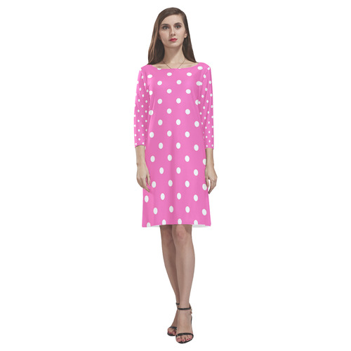 polkadots20160625 Rhea Loose Round Neck Dress(Model D22)