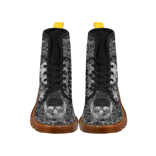 quilt skull boot Martin Boots For Women Model 1203H