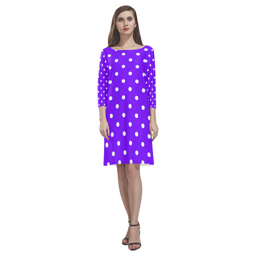 polkadots20160624 Rhea Loose Round Neck Dress(Model D22)