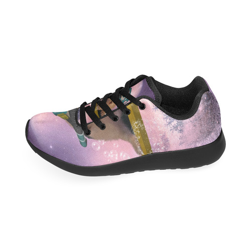 Funny surfing kitten Women’s Running Shoes (Model 020)