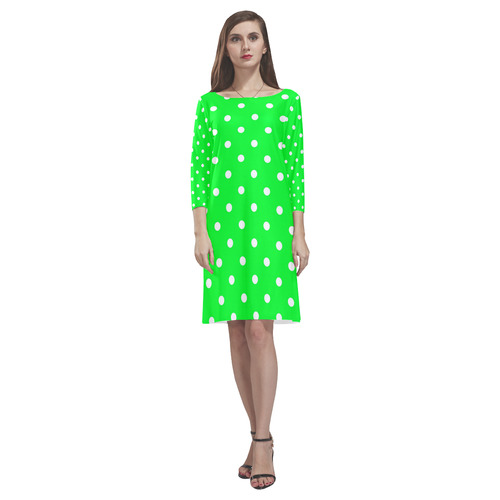 polkadots20160620 Rhea Loose Round Neck Dress(Model D22)