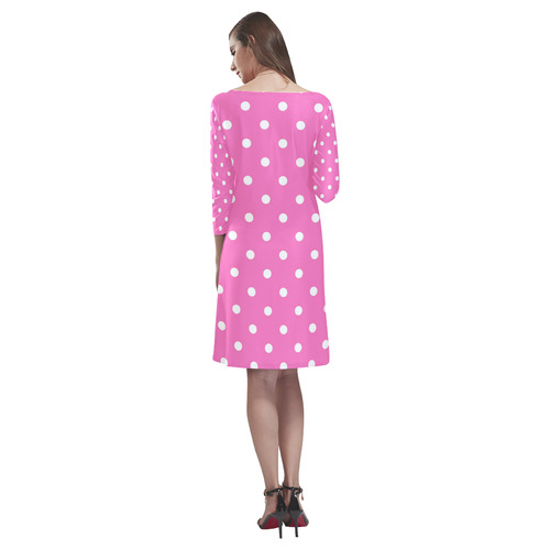 polkadots20160625 Rhea Loose Round Neck Dress(Model D22)