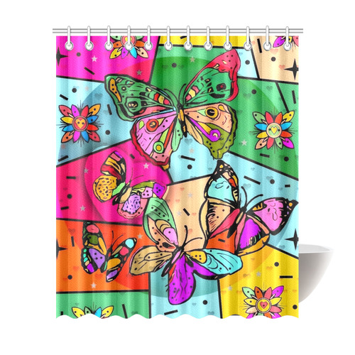 Butterfly by Nico Bielow Shower Curtain 72"x84"