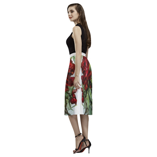 Vintage Roses Floral Aoede Crepe Skirt (Model D16)