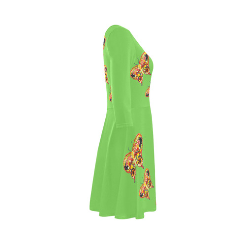 Dancing Butterflies Veggieart Vegan 3/4 Sleeve Sundress (D23)