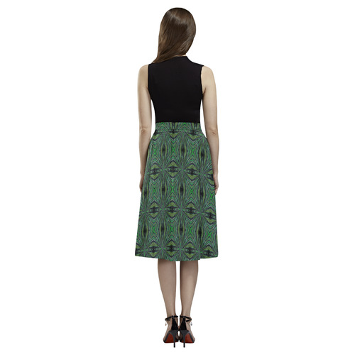 Camo Geometric Aoede Crepe Skirt (Model D16)
