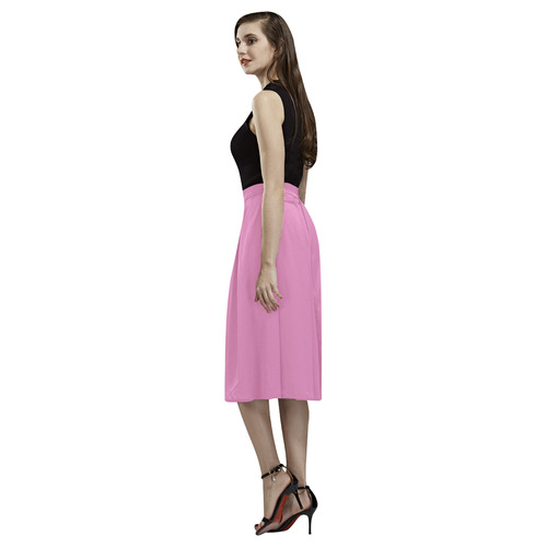 Fuchsia Pink Aoede Crepe Skirt (Model D16)