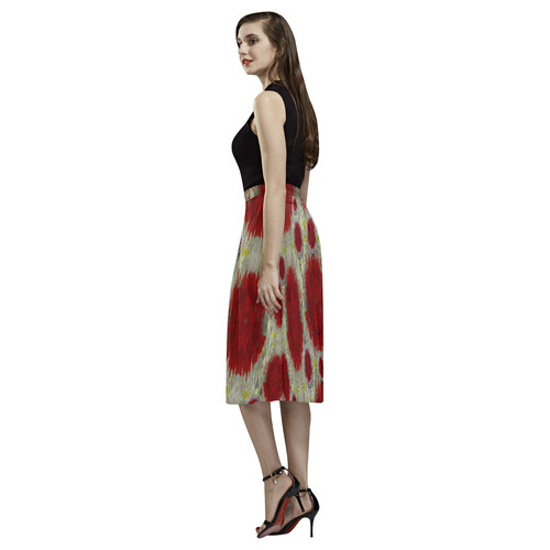 paint on water falls in peace and calm Aoede Crepe Skirt (Model D16)