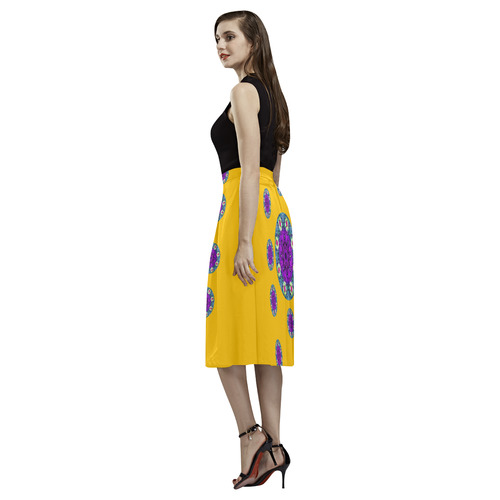 Sweet as candy and yellow Aoede Crepe Skirt (Model D16)