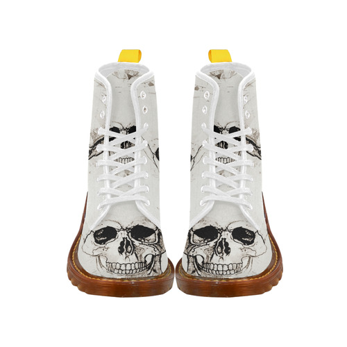 Skull Skizze by Popart Lover Martin Boots For Women Model 1203H