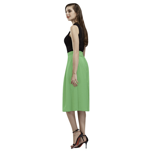 Grass Green Aoede Crepe Skirt (Model D16)