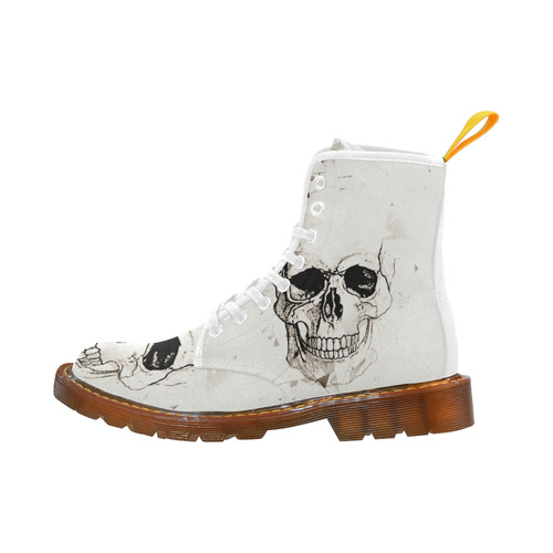 Skull Skizze by Popart Lover Martin Boots For Women Model 1203H