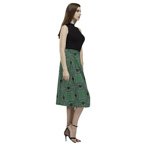 Camo Geometric Aoede Crepe Skirt (Model D16)