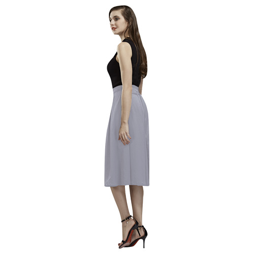 Lilac Gray Aoede Crepe Skirt (Model D16)