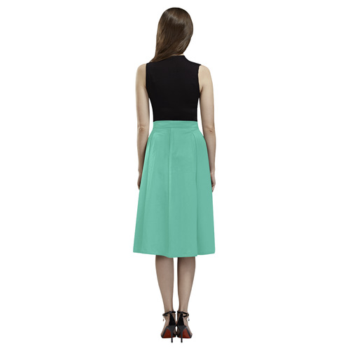 Spearmint Aoede Crepe Skirt (Model D16)