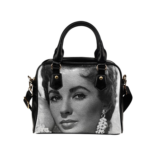 Great Actress Elizabeth Taylor Shoulder Handbag (Model 1634)