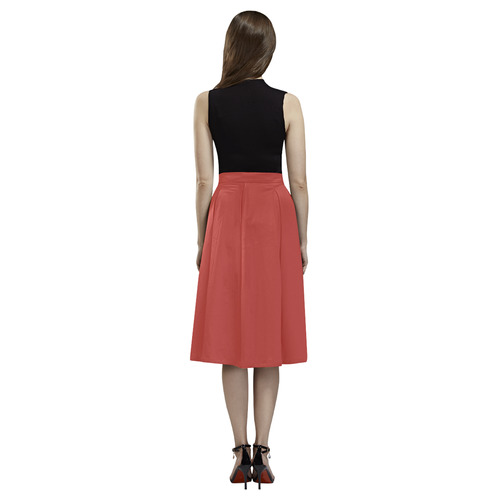 Aurora Red Aoede Crepe Skirt (Model D16)