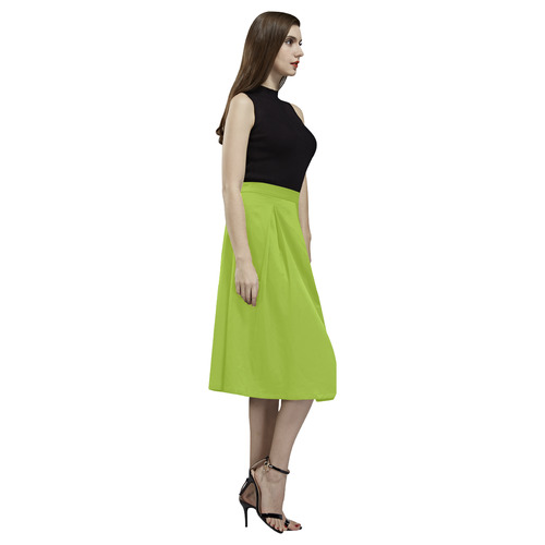 Lime Aoede Crepe Skirt (Model D16)