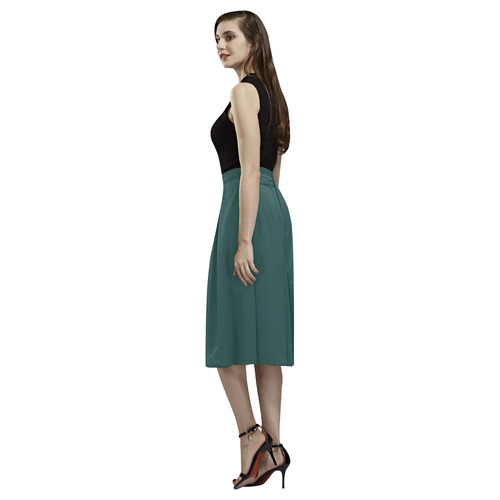 June Bug Green Aoede Crepe Skirt (Model D16)