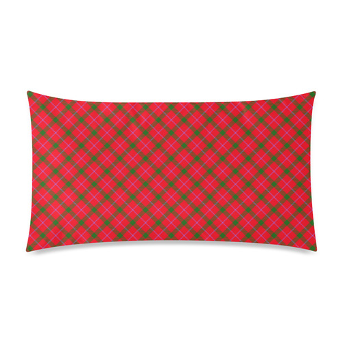 Holiday plaid / tartan Rectangle Pillow Case 20"x36"(Twin Sides)