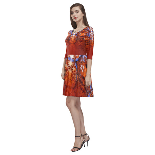 iglesia v Tethys Half-Sleeve Skater Dress(Model D20)