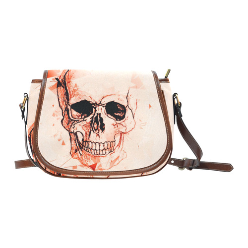 Boom Skull by Popart Lover Saddle Bag/Large (Model 1649)