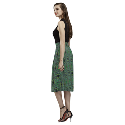 Camo Geometric Aoede Crepe Skirt (Model D16)