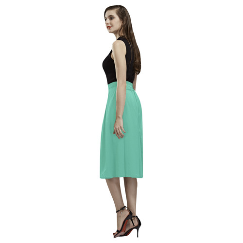 Spearmint Aoede Crepe Skirt (Model D16)