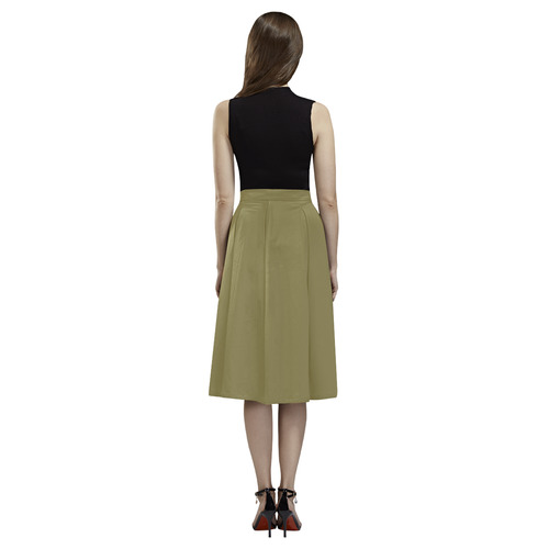 Green Moss Aoede Crepe Skirt (Model D16)