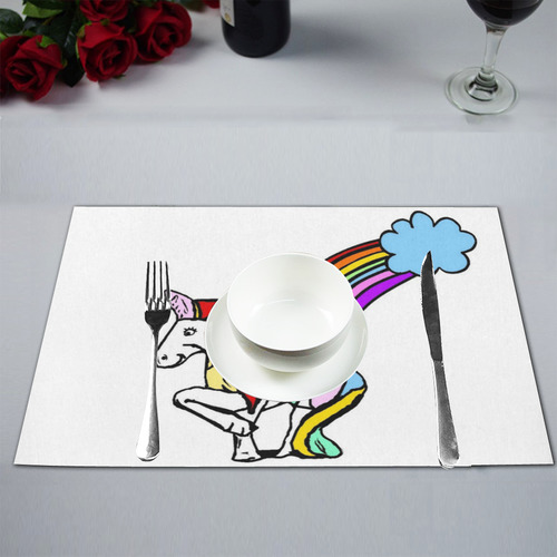 Beautiful Unicorn by Popart Lover Placemat 12’’ x 18’’ (Set of 6)