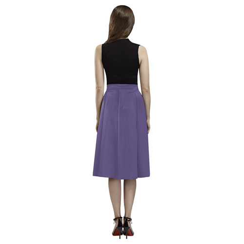 Gentian Violet Aoede Crepe Skirt (Model D16)