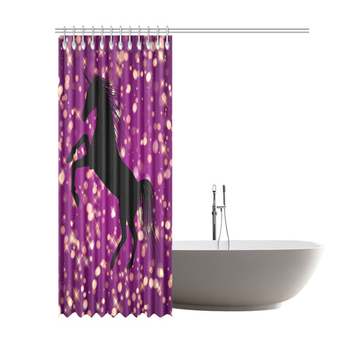 Unicorn Shower Curtain 69"x84"