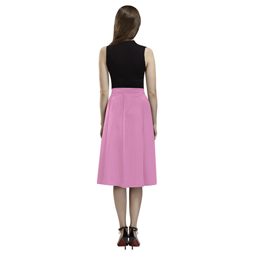 Fuchsia Pink Aoede Crepe Skirt (Model D16)