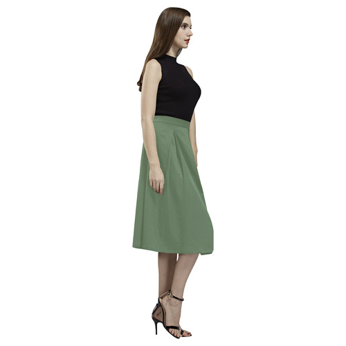 Vineyard Green Aoede Crepe Skirt (Model D16)