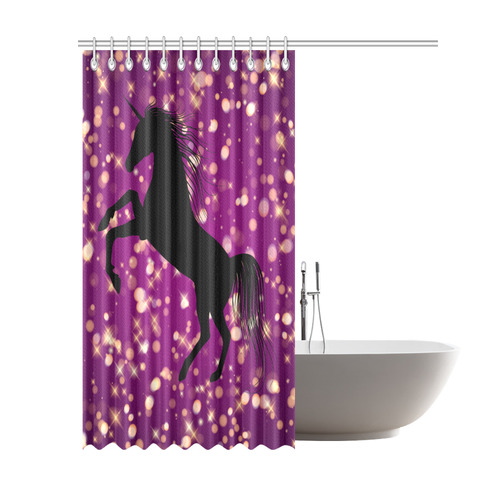 Unicorn Shower Curtain 69"x84"
