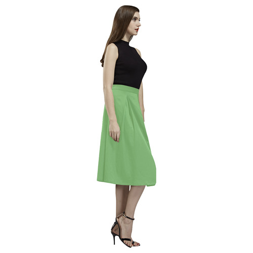 Grass Green Aoede Crepe Skirt (Model D16)