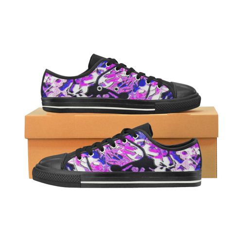 floral Women's Classic Canvas Shoes (Model 018)