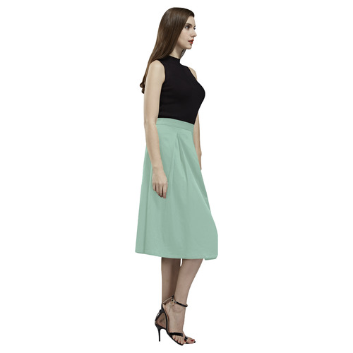 Grayed Jade Aoede Crepe Skirt (Model D16)